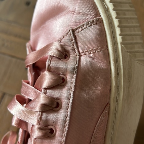 Puma basket pink satin platform sneakers - Picture 11 of 11